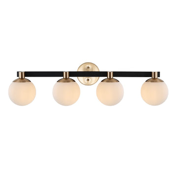 Modernist Globe Metal/Frosted Glass Modern Contemporary LED Vanity - JONATHAN Y